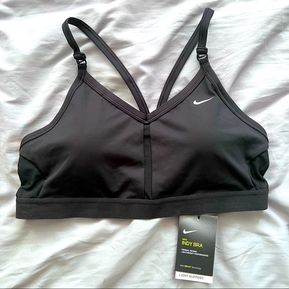 Nike Other - Women's Dri-Fit Indy Light-Support Padded V-Neck Sports Bra BLACK - BNWT